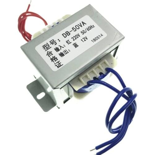 Transformateur EI Transformer EI Type 50W DB-50VA 220V to 24V 2A AC24V AC Transformer EI66 Monitoring