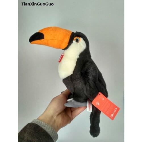 High quality goods artificial black hornibills bird plush toy about 25cm soft doll baby toy ,birthday gift b2831