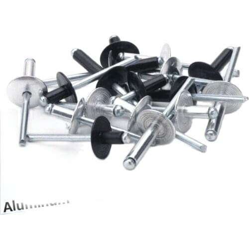 Large Cap Leaf Bolt Dropper Self-plugging Rivet Aluminum Large Flange Pop Open Hollow Blind Rivets Decoration Pull Nail Rebite