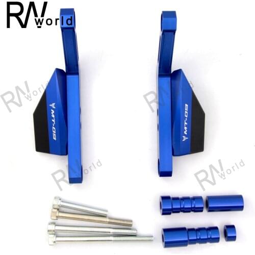 1Set Motorcycle CNC Aluminum Frame Slider Crash Motor Falling Protection Parts For YAMAHA MT09 MT-09 FZ09 FJ-09 XSR900 2016 2017