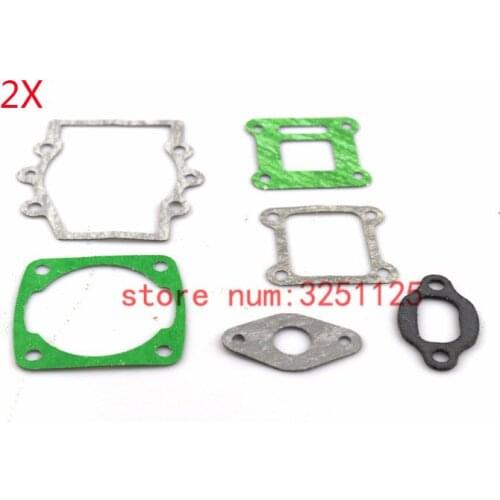 2sets Engine Gasket For 47cc 49cc 2 Stroke Minimoto Pocket Bike Mini Moto Dirt Kids ATV Qaud Go Kart Baby Crosser 4 Wheeler