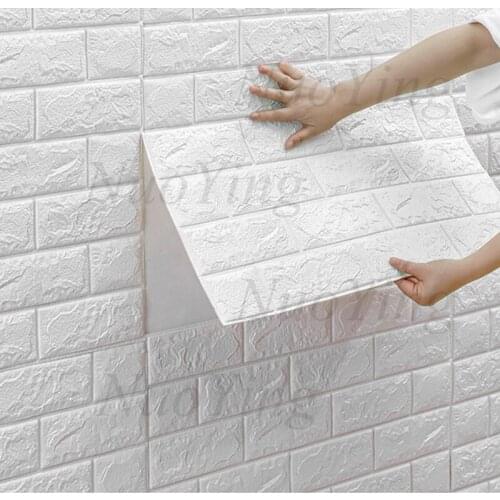 3D DIY Stickers Self-Adhesive Decor Wallpaper For Kids Room Kitchen Bedroom Waterproof Sticker Wallpaper Brick
