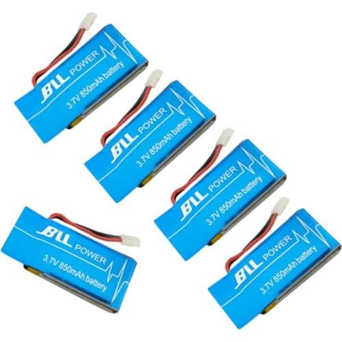 5pcs Syma X5sc X5sc-1 X5sw X5sc-1 3.7V 850mAh Battery Suit for WLtoys V931 RC Helicopter Spare Parts