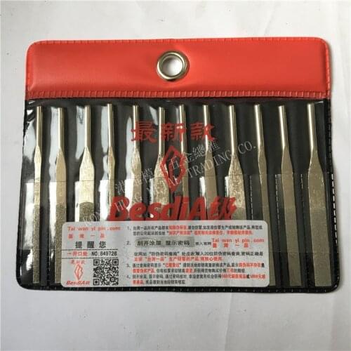 12 piece/sets Best Quality MTP-120 Assorted Diamond For Lapping Grinders Taper Files for Grinding Hard Metal Nonmetal