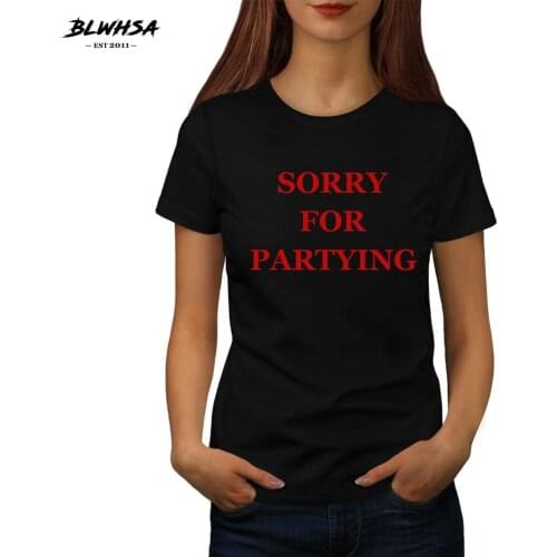 BLWHSA Women's T-shirts With Inscriptions