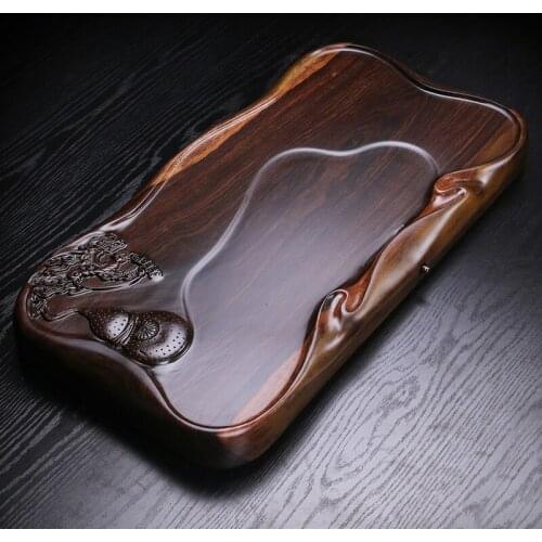 The whole piece of wood ebony flat tray log tea sets special offer wholesale manufacturers tea saucer