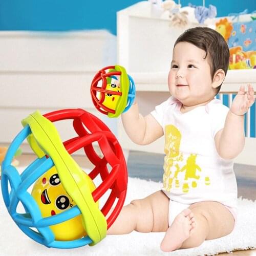 Baby Toys Little Loud Jingle Ball Intelligence Training Grasping Ability Rattles Mobile Baby Toys 0-12 Months Baby Bath Toys