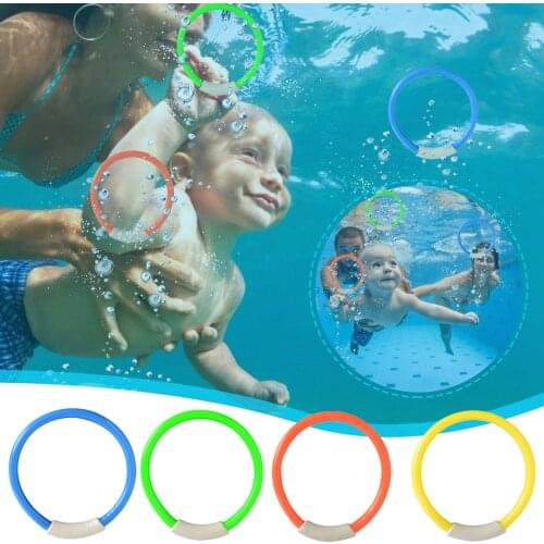 Children Beach Playing Water Games Diving Toys Underwater Training Diving Ring Auxiliary Tool Swimming Pool Accessories Kids Toy
