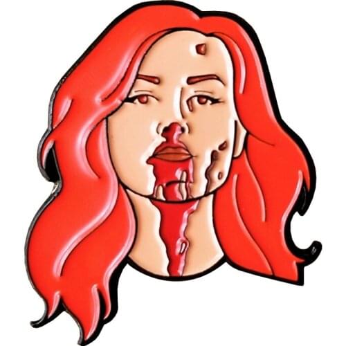 Becky WK enamel wrestling pin