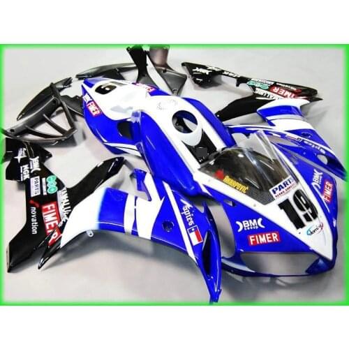 Custom Fairing kit for YAMAHA YZFR1 04 05 06 blue white YZF R1 2004 2005 2006 YZF1000 Injection mold Fairings Set+7gifts YZ29