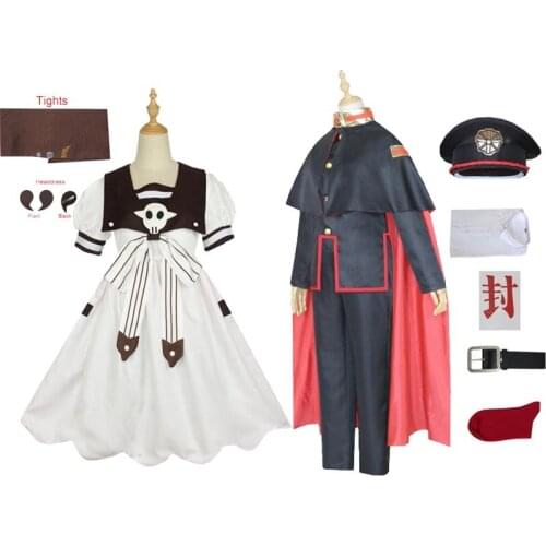 Yugi Amane Cosplay Costumes Toilet-Bound Jibaku Shounen Wigs and Uniform Sets Nene Yashiro Dresses Accessories