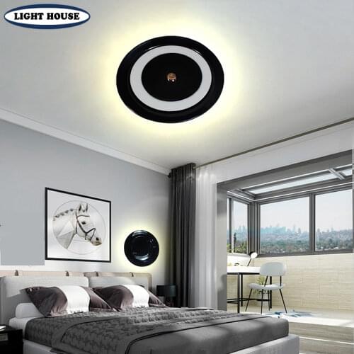 New creative disc LED lamp bedroom ceiling light living room decoration wall lamp aisle lamp villa room lighting restaurant lamp