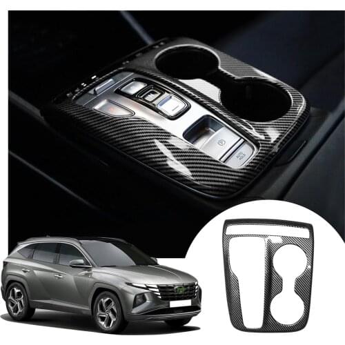 LFOTPP Car Carbon Fiber Panel Cover For Tucson NX4 2021 Central Control Gear Shift Box Auto Interior Styling Accessories 1 Pc