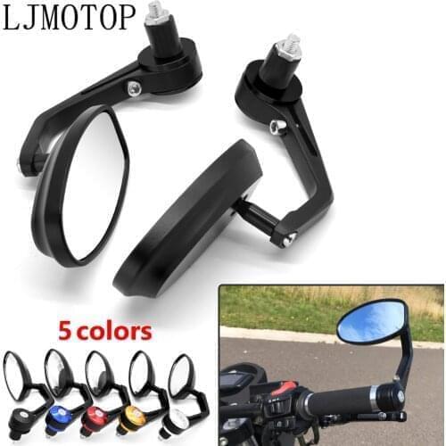 CNC Motorcycle Mirror 7/8" Handle Bar End Aluminum Rearview Mirrors For Honda CB 600F F600 R600F Hornet 250 CB 599 600 cb400