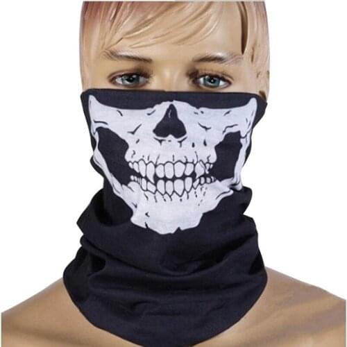 New Halloween Horror Skull Mask Tease Party Props Festive Masquerade Devil Scary Bloody Bane Airsoft mask Halloween Easter Scarf
