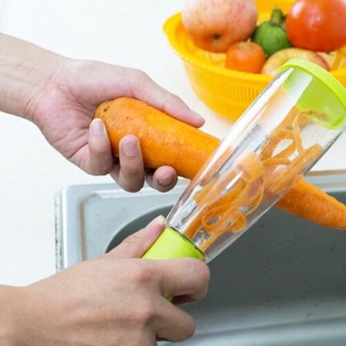 Vegetable Peeler Versatile Julienne Peeler Fruit Peeler With Collect Cup Multifunctional Fruit Peeler Potato Peeling Knife
