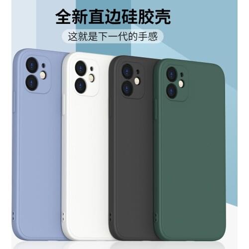 Original Liquid Silicone Phone Case For IPhone 12 11 Pro XS Max XR X 8Plus 7Plus 12Mini 6Plus 8 7 6 Luxury Soft Protector Cover