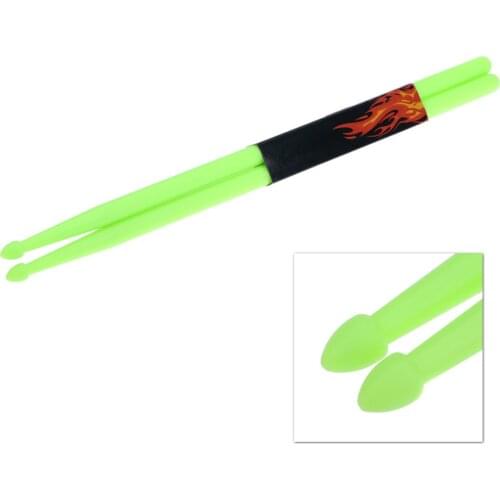 Professional High Quality Pair of 5A Drumsticks Drum Stick Nylon for Drum Set Lightweight 5 Colors Optional