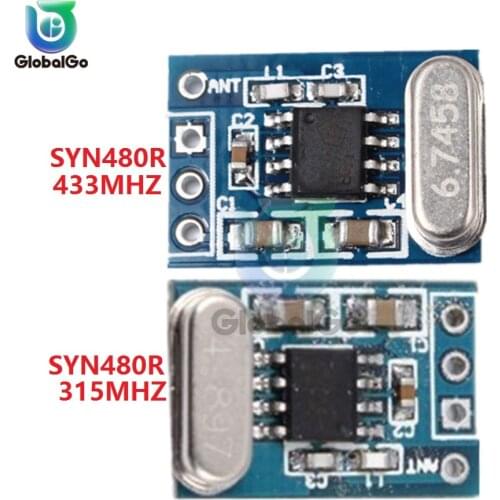 315MHZ 433MHZ Wireless Transmitter Receiver Board Module SYN115 SYN480R Chip PCB for arduino