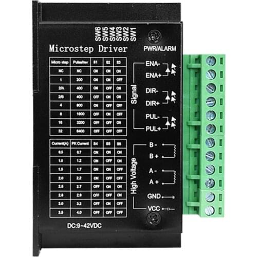 34 42/57/86 CNC Stepper Motor Driver Control Board TB6600 Upgraded Version Nema 23 Nema 17 32 segments 4A DC 9-42V 5A Arduino
