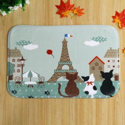 Latest Design Green Tower kitten bedroom home in front of non-slip mats