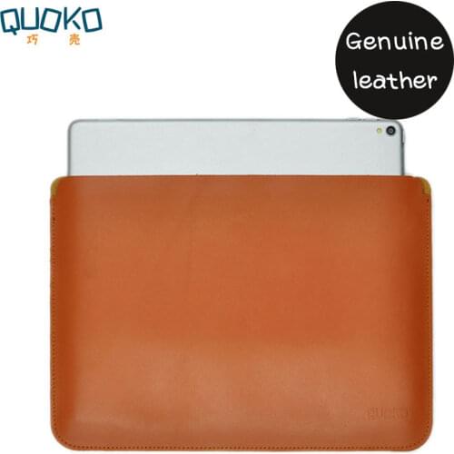 Simplicity and super slim 100% Genuine leather Tablet bag case Sleeve for Apple iPad Pro 10.5/11" Air3 10.5".,Transverse style