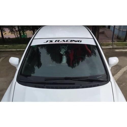 Car Styling Vinyl Auto Front Windshied Sticker Decal for JS RACING Feel Energy GK5