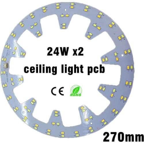 24w x2 ceiling light plate smd 5730 LED Ring Light Panel Remoulding pcb Retrofit Magnet Board With driver And magnet screw