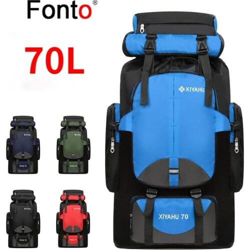 Outdoor Sports Backpack Travel Walking Shoulder Pack 70 Liter Hiking Bag
