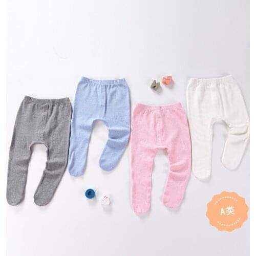 Spring Autumn Baby pants Long Trousers baby boys leggings newborn clothes Bag Foot Pants Even Socks pant baby clothing Tights