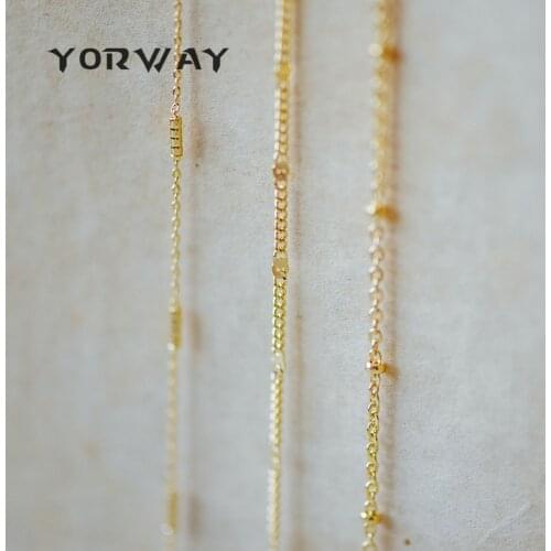 High Quality Gold Plated Brass Chains, Craft Jewelry Making Supply Chains, Lead Nickel Free