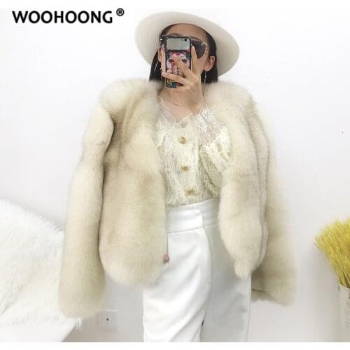 Winter Women Coats Natural Fox Fur Jacket Real Fur Coat Woman Jacket Thick Warm Korean Streetwear Fashion Luxury