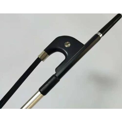 1 PC Strong balanced Carbon Fiber double bass bow 4/4 with black hair or bow with case