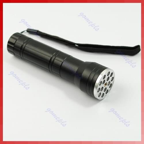 15 LED UV LASER Ultraviolet Flashlight light Lamp 1mW H02