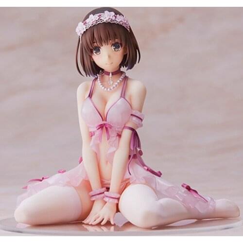16cm Anime Saekano: How To Raise A Boring Girlfriend Flat Megumi Kato Action Figure PVC Lingerie Ver.- 1/7 Collection Model Doll