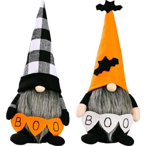 2022 Halloween Gnome Bat Tomte Nisse Swedish Elf Dwarf Home Farmhouse Kitchen home Decoration Christmas Desktop Ornaments Gifts