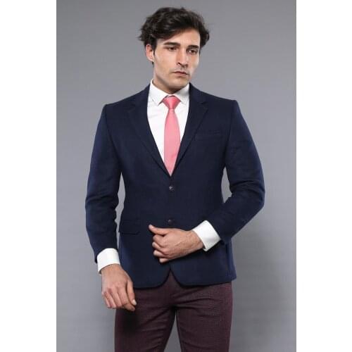 4 Drop Navy Blue Wool Jacket Wessi