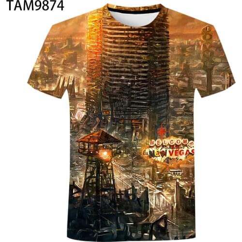 Game Fallout 76 4 3D Printed T-Shirt Men Women Fashion Streetwear O-Neck Oversized Summer Kids Boy Girl Tees Tops Unisex Top