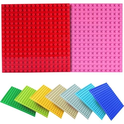 16*16 Dots Big Size Building Blocks Base Plates Baby Construction Blocks DIY Assemble Bricks Large Baseplate Building Toys Gift