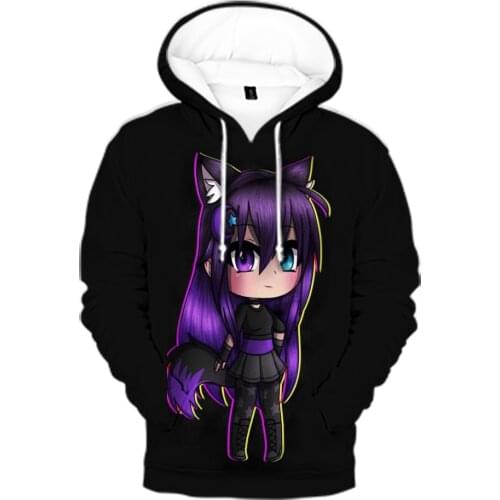 Hot game Gacha Life Sweatshirt Kawaii 3D print Hoodies Cartoon Sweatshirt Men/Womens hoodie Clothes Harajuku pullovers