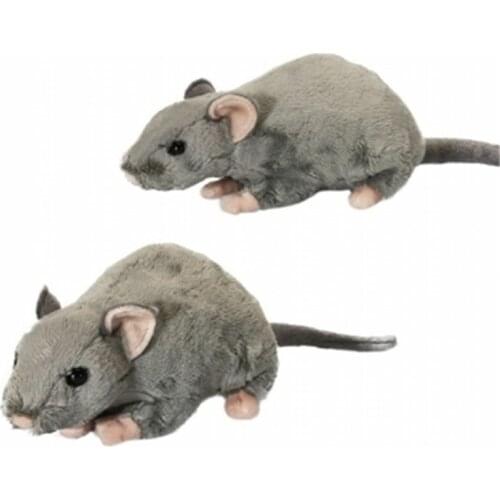 Cute Plush Toy Realistic Gray Mouse Childrens Toy Plush Stuffed Animal Doll