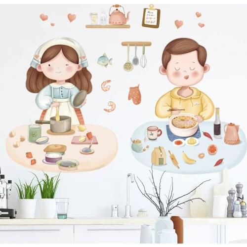 Loving Couple Love Romance Art Bedroom Wall Stickers for Master Bedroom Home Decoration kitchen Decals