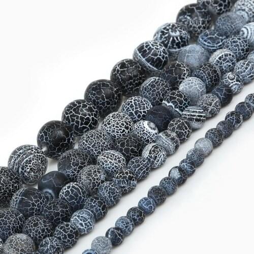 New Arrival 6 /8 /10 /12 /14mm Dream Fire Dragon Veins Beads Gem Stone Beads Fit For Making Bracelets Necklace DIY
