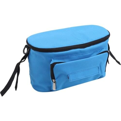 Solid Color Stroller Bags Organizer Large Capacity Mom Travel Hanging Bag Carriage Pram Cart Bag Stroller Accessories