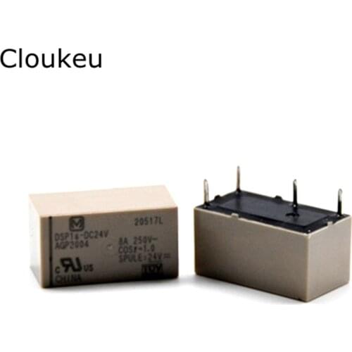 100Pcs Relay DIP4 DSP1a-DC 5V 12V 24V AGP2009 2003 2004