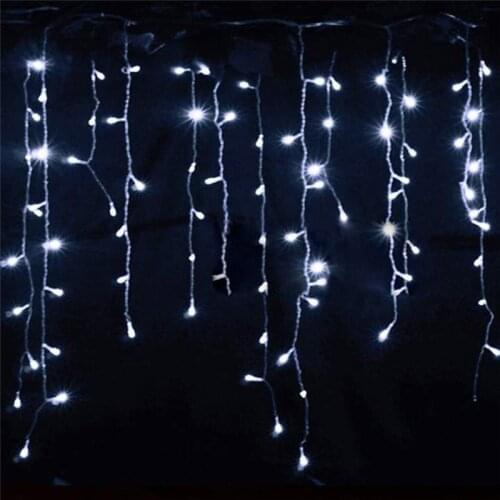 Christmas outdoor decoration 3.5m Droop 0.4-0.6m curtain icicle string led lights 220V/110V New year Garden Xmas Wedding Party