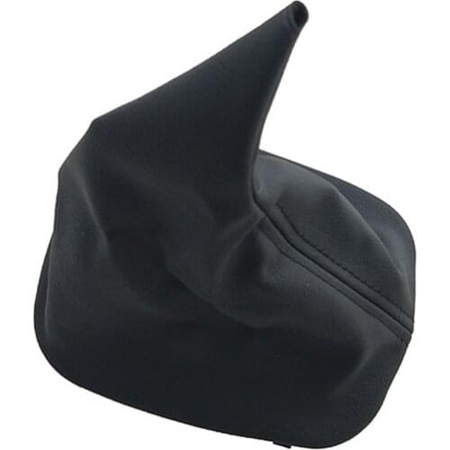 Car Shift Gear Stick Manual Shift Boot Black Leather Boot For BMW E30 Car Styling Auto Shift Knob Accessories