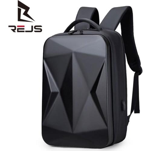 REJS LANGT Anti-Theft Backpack Men Fit 15.6 Inch Laptop Backpacks with Charging Business Large Capacity Travel Daypack Mochila