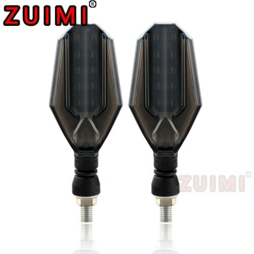 Motorcycle turn signal large displacement street car accessories front fork U-shaped LED two-color steering new signal lights