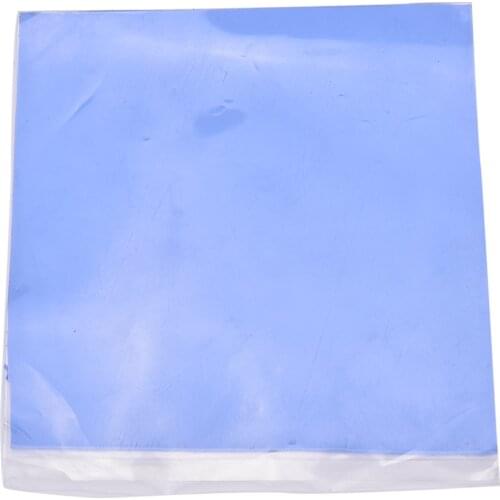 1PC Blue GPU CPU Heatsink Cooling Thermal Conductive Silicone Pad 100mmx100mmx2mm